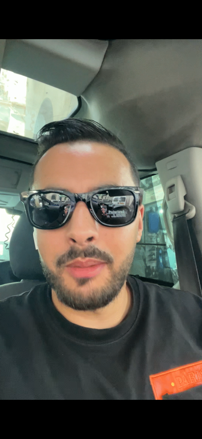 ⁦Lunettes rayban wayfarer polarisé⁩ - الصورة ⁦2⁩